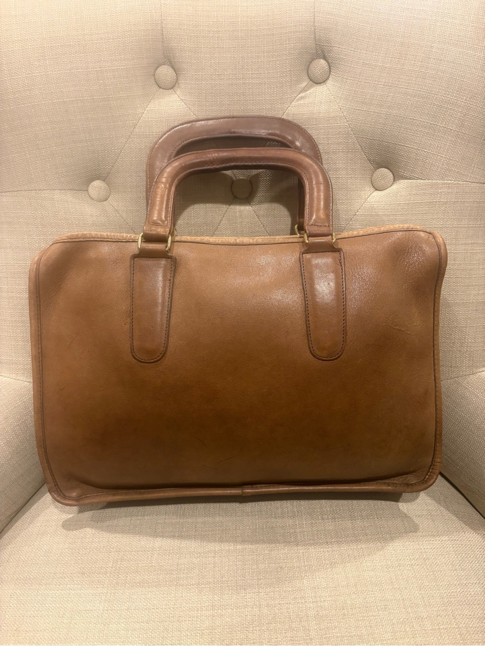 Coach Vintage 9430 Slim Satchel in TABAC (RARE!)